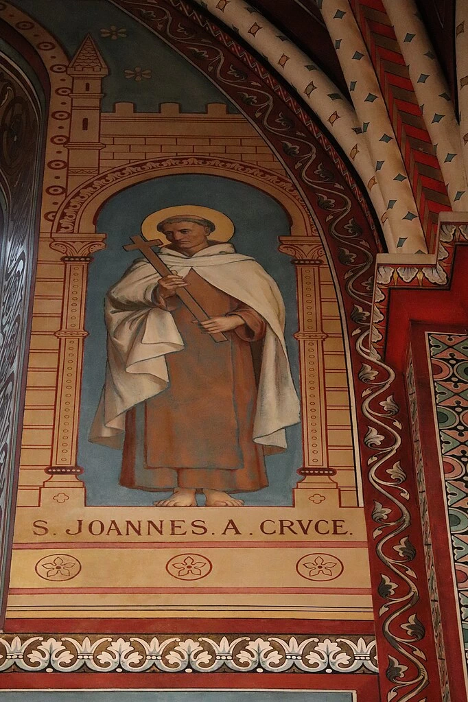 Hippolyte Flandrin - Murales dell'Abbazia di Saint, Germain, des, Prés, Apostolo Giovanni della Croce